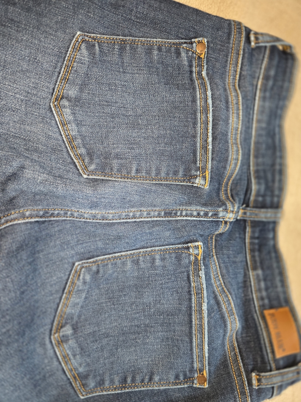 Judy Blue Mid-Rise Straight Leg Jeans in Dark Blue - Picture 4 of 4